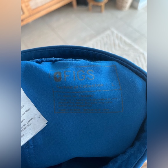 Womens Figs Royal Blue Scrub Joggers - Picture 4 of 4